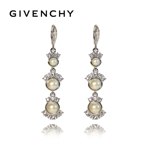  纪梵希（Givenchy）时尚珍珠水晶耳环 60468639